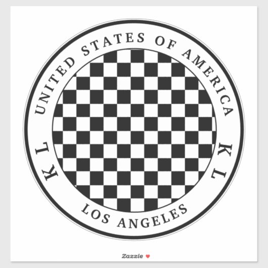 Zwart-witbord voor Vacation Sticker (Vel)