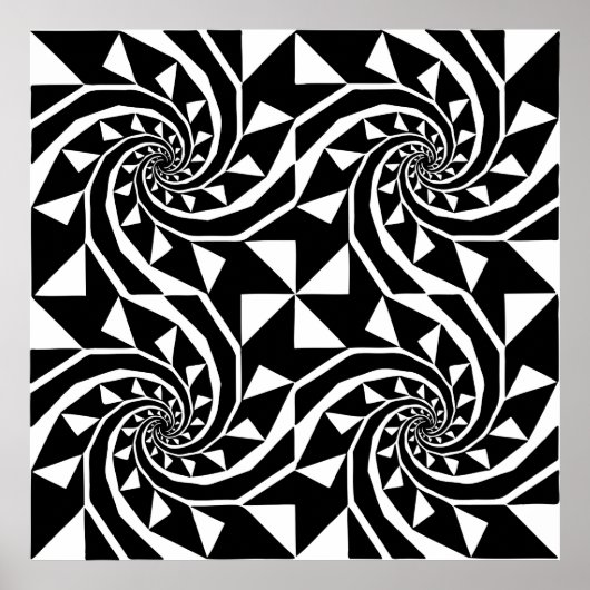 Zwart-witbordontwerp, ornament kunst, thuis poster (Voorkant)