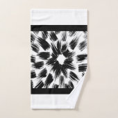 Zwart-witborstelgrunge Bad Handdoek (Handdoek)