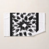 Zwart-witborstelgrunge Bad Handdoek (Handdoek)