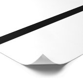 Zwart witbruiloft Afdruk 20x16 Poster (Hoek)