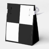 Zwart-witbruiloft Bedankdoosjes (Achterkant)