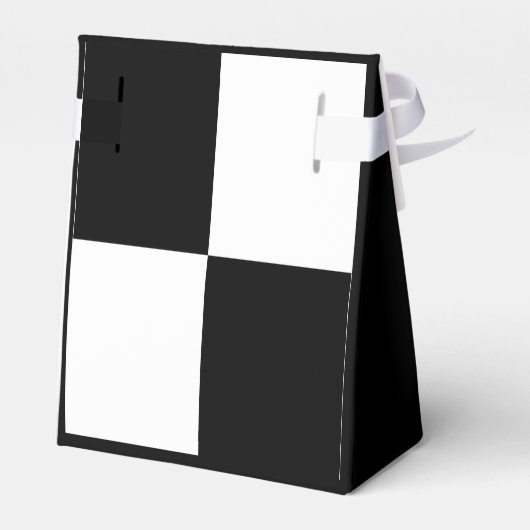 Zwart-witbruiloft Bedankdoosjes (Achterkant)