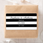 Zwart-witbruiloft Etiket (Insitu)