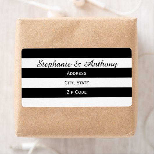 Zwart-witbruiloft Etiket (Insitu)