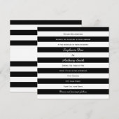 Zwart-witbruiloft Kaart (Voorkant / Achterkant)