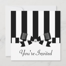 Zwart-witbruiloft Kaart