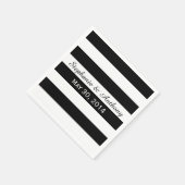 Zwart-witbruiloft Servet (Hoek)