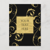 Zwart-witbruin Briefkaart (Voorkant)