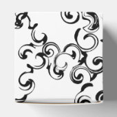 Zwart-witbruin gothisch huwelijk bedankdoosjes (Bovenkant)