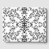 Zwart-witbruin gothisch huwelijk gastenboek (Achterkant)