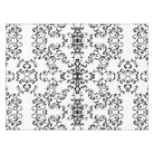 Zwart-witbruin gothisch huwelijk tafelkleed (Voorkant (Horizontaal))