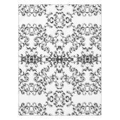 Zwart-witbruin gothisch huwelijk tafelkleed (Voorkant)