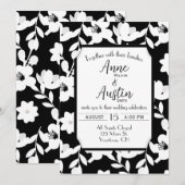 Zwart-witbruin huwelijk kaart (Voorkant / Achterkant)