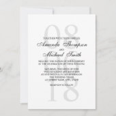 Zwart-witbruin huwelijk kaart (Voorkant)