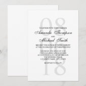 Zwart-witbruin huwelijk kaart (Voorkant / Achterkant)