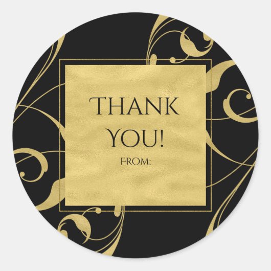 Zwart-witbruin Ronde Sticker (Voorkant)