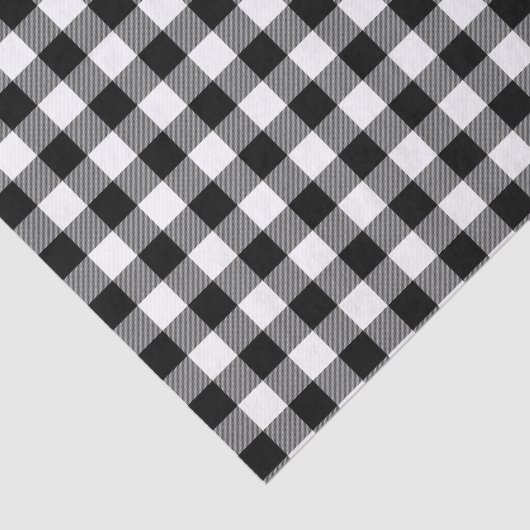 Zwart-witbuffel plakpapier tissuepapier (Detail)