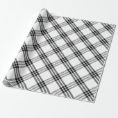 Zwart-witbuffels Cadeaupapier (Uitgerold)