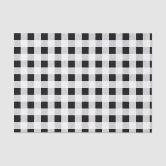 Zwart-witbuffels Tissuepapier (Voorkant)