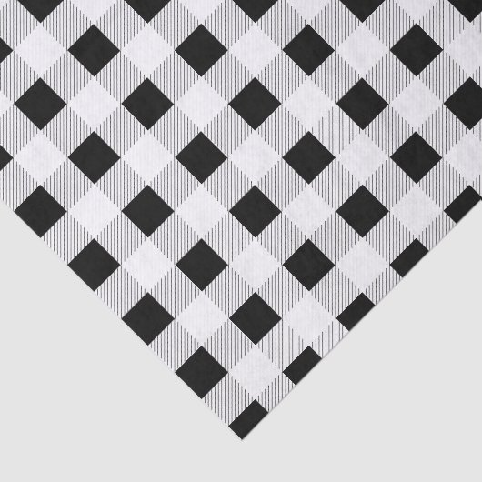 Zwart-witbuffels Tissuepapier (Detail)