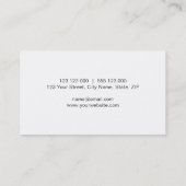 Zwart-witbuffels Visitekaartje (Achterkant)