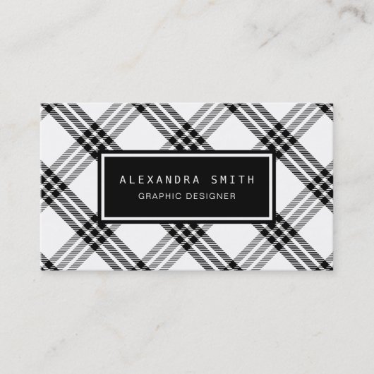 Zwart-witbuffels Visitekaartje (Voorkant)