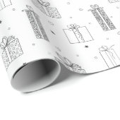Zwart-witcadeautjes - papier voor het kleuren (Rol Hoek)