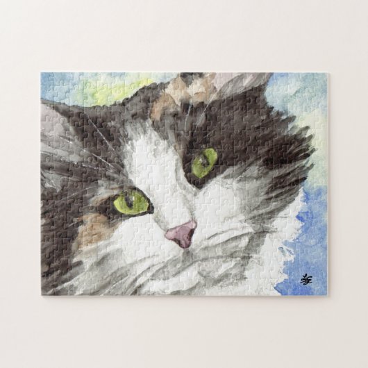 Zwart-witCalico-kat Legpuzzel (Horizontaal)