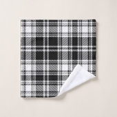 Zwart-witcheque Bad Handdoek (Wasdoekje)