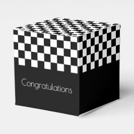 Zwart-witcheque Bedankdoosjes