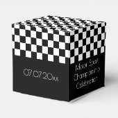 Zwart-witcheque Bedankdoosjes (Achterkant)