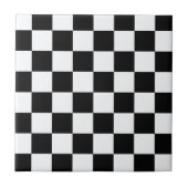 Zwart-witcheques Tegeltje (Voorkant)