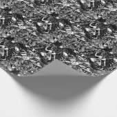 Zwart Witchy Gothic Victoriaans Gothic Baphomet Cadeaupapier (Hoek)