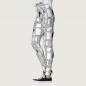 Zwart-witcircuit Leggings (Links)
