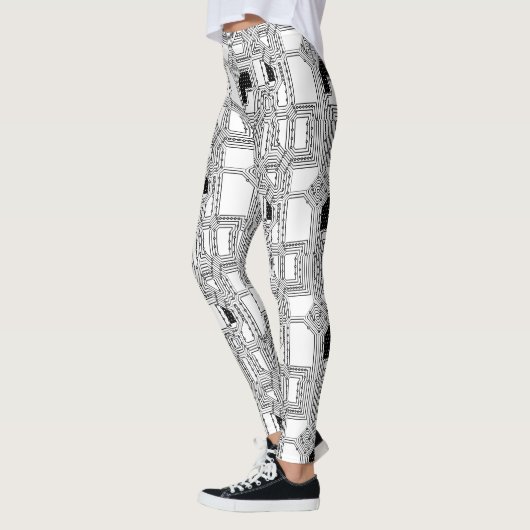 Zwart-witcircuit Leggings (Links)