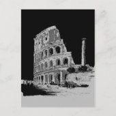 Zwart-witcolosseum Briefkaart (Voorkant)