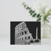 Zwart-witcolosseum Briefkaart (Staand voorkant)