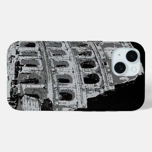 Zwart-witcolosseum Case-Mate iPhone Case (Achterkant (horizontaal))