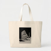 Zwart-witcolosseum Grote Tote Bag (Voorkant)