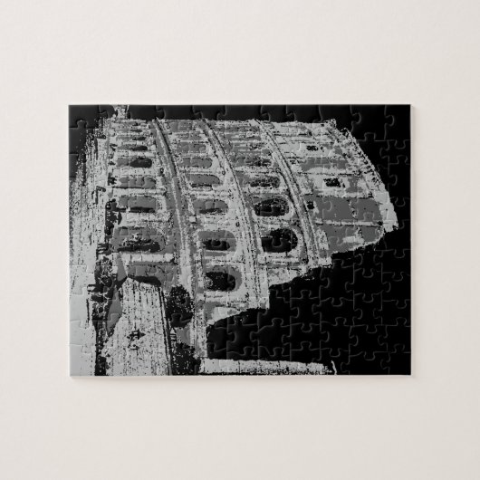 Zwart-witcolosseum Legpuzzel (Horizontaal)