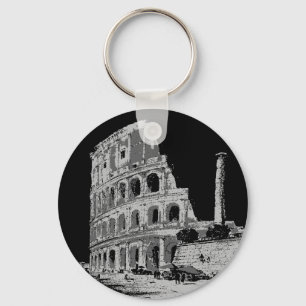 Zwart-witcolosseum Sleutelhanger