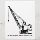 Zwart-witconstructie Adverteren promotie Flyer (Achterkant)