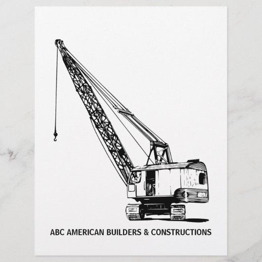 Zwart-witconstructie Adverteren promotie Flyer (Achterkant)