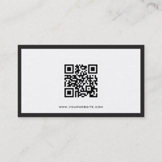 Zwart-witconsultant voor QR-codes Visitekaartje