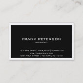 Zwart-witconsultant voor QR-codes Visitekaartje (Achterkant)