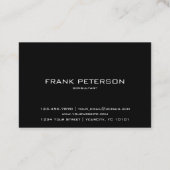 Zwart-witconsultant voor QR-codes Visitekaartje (Achterkant)