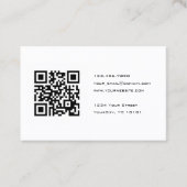 Zwart-witconsultant voor QR-codes Visitekaartje (Voorkant)