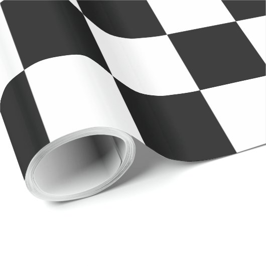 Zwart-witcontrole Cadeaupapier (Rol Hoek)