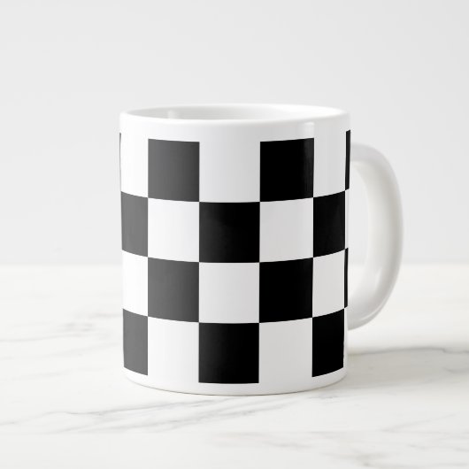 Zwart-witcontrole Grote Koffiekop (Voorkant rechts)